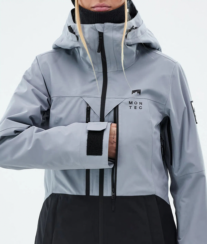 Moss W Damen-Skijacke – Hellblau / Schwarz