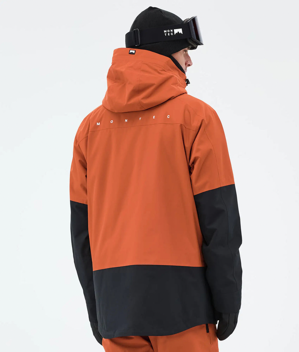 Arch Herren-Skijacke – Burnt Orange / Schwarz